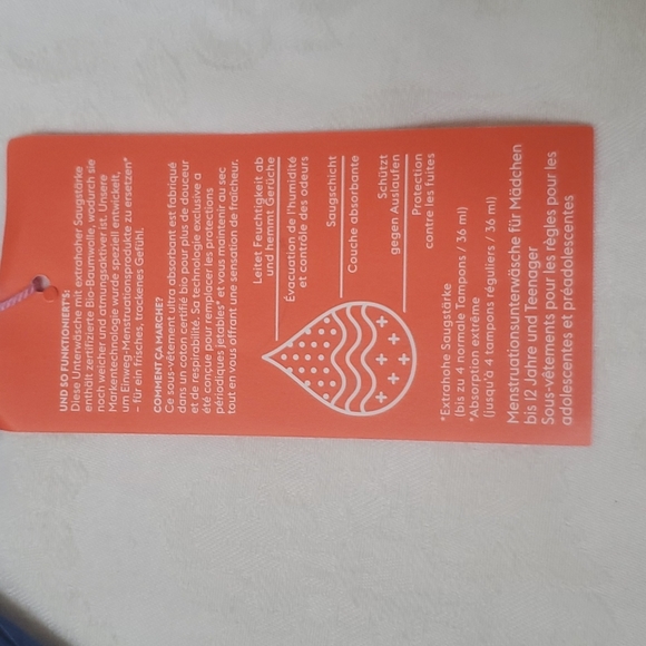 THINX GIRLS PERIOD BRIEF NEW NO TAG, - Picture 7 of 7